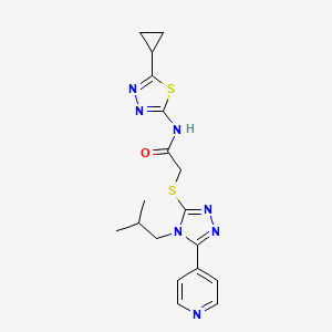 N-(5-cyclopropyl-1,3,4-thiadiazol-2-yl)-2-{[4-isobutyl-5-(4-pyridinyl)-4H-1,2,4-triazol-3-yl]thio}acetamide