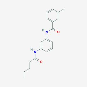 3-methyl-N-[3-(pentanoylamino)phenyl]benzamide