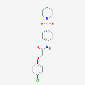 molecular formula C19H21ClN2O4S B464356 2-(4-chlorophenoxy)-N-[4-(piperidin-1-ylsulfonyl)phenyl]acetamide CAS No. 327065-70-3
