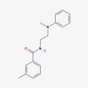 molecular formula C17H20N2O B4643584 3-methyl-N-{2-[methyl(phenyl)amino]ethyl}benzamide 