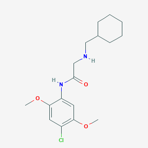 molecular formula C17H25ClN2O3 B4643653 N~1~-(4-chloro-2,5-dimethoxyphenyl)-N~2~-(cyclohexylmethyl)glycinamide 