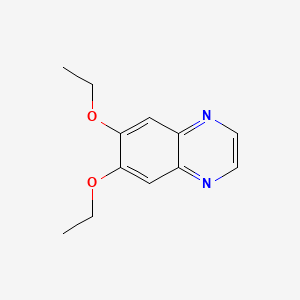 molecular formula C12H14N2O2 B4643674 6,7-二乙氧基喹喔啉 
