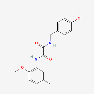 molecular formula C18H20N2O4 B4643693 N-(4-methoxybenzyl)-N'-(2-methoxy-5-methylphenyl)ethanediamide 