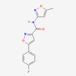 5-(4-fluorophenyl)-N-(5-methyl-3-isoxazolyl)-3-isoxazolecarboxamide