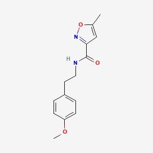 molecular formula C14H16N2O3 B4643733 N-[2-(4-methoxyphenyl)ethyl]-5-methyl-3-isoxazolecarboxamide 