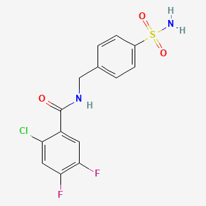 N-[4-(aminosulfonyl)benzyl]-2-chloro-4,5-difluorobenzamide