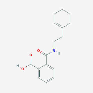 molecular formula C16H19NO3 B464377 2-{[2-(Cyclohex-1-en-1-yl)ethyl]carbamoyl}benzoic acid CAS No. 328024-53-9
