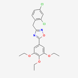 3-(2,4-dichlorobenzyl)-5-(3,4,5-triethoxyphenyl)-1,2,4-oxadiazole