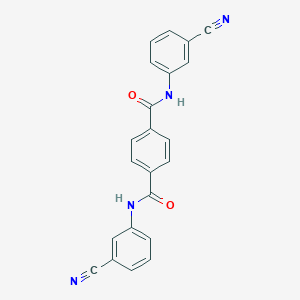 molecular formula C22H14N4O2 B464381 N,N'-bis(3-cyanophenyl)terephthalamide CAS No. 349621-68-7