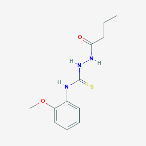 2-butyryl-N-(2-methoxyphenyl)hydrazinecarbothioamide