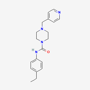molecular formula C19H24N4O B4643815 N-(4-ethylphenyl)-4-(4-pyridinylmethyl)-1-piperazinecarboxamide 