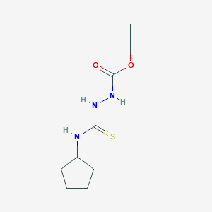 molecular formula C11H21N3O2S B4643827 tert-butyl 2-[(cyclopentylamino)carbonothioyl]hydrazinecarboxylate 