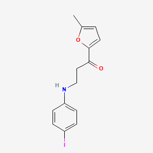 3-[(4-iodophenyl)amino]-1-(5-methyl-2-furyl)-1-propanone