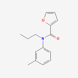 molecular formula C15H17NO2 B4643854 N-(3-methylphenyl)-N-propyl-2-furamide 