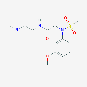 molecular formula C14H23N3O4S B4643876 N~1~-[2-(dimethylamino)ethyl]-N~2~-(3-methoxyphenyl)-N~2~-(methylsulfonyl)glycinamide 