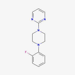 molecular formula C14H15FN4 B4643888 2-[4-(2-fluorophenyl)-1-piperazinyl]pyrimidine 