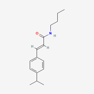 molecular formula C16H23NO B4643899 N-butyl-3-(4-isopropylphenyl)acrylamide 