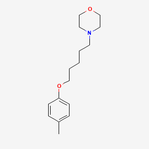 molecular formula C16H25NO2 B4643902 4-[5-(4-methylphenoxy)pentyl]morpholine 
