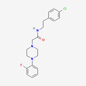 molecular formula C20H23ClFN3O B4643909 N-[2-(4-chlorophenyl)ethyl]-2-[4-(2-fluorophenyl)-1-piperazinyl]acetamide 