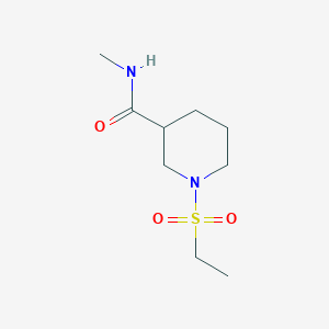 molecular formula C9H18N2O3S B4643914 1-(ethylsulfonyl)-N-methyl-3-piperidinecarboxamide 