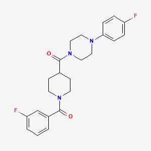 1-{[1-(3-fluorobenzoyl)-4-piperidinyl]carbonyl}-4-(4-fluorophenyl)piperazine