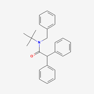 molecular formula C25H27NO B4643929 N-benzyl-N-(tert-butyl)-2,2-diphenylacetamide 
