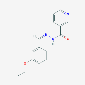 molecular formula C15H15N3O2 B4643931 N'-(3-ethoxybenzylidene)nicotinohydrazide 