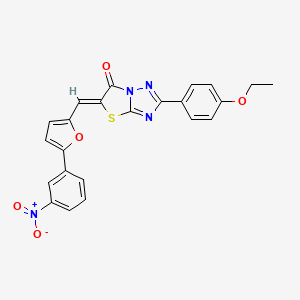 2-(4-ethoxyphenyl)-5-{[5-(3-nitrophenyl)-2-furyl]methylene}[1,3]thiazolo[3,2-b][1,2,4]triazol-6(5H)-one