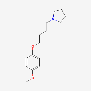 molecular formula C15H23NO2 B4643977 1-[4-(4-methoxyphenoxy)butyl]pyrrolidine 
