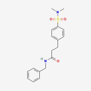 N-benzyl-3-{4-[(dimethylamino)sulfonyl]phenyl}propanamide