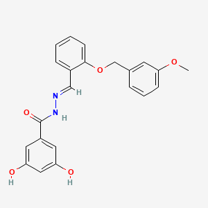 3,5-dihydroxy-N'-{2-[(3-methoxybenzyl)oxy]benzylidene}benzohydrazide