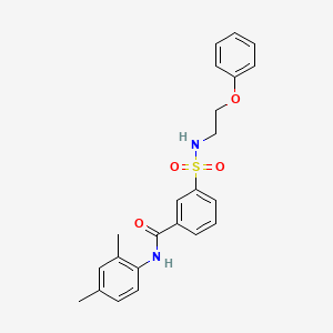 N-(2,4-dimethylphenyl)-3-{[(2-phenoxyethyl)amino]sulfonyl}benzamide