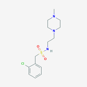 1-(2-chlorophenyl)-N-[2-(4-methyl-1-piperazinyl)ethyl]methanesulfonamide