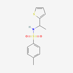 molecular formula C13H15NO2S2 B4644091 4-methyl-N-[1-(2-thienyl)ethyl]benzenesulfonamide 