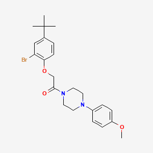 molecular formula C23H29BrN2O3 B4644093 1-[(2-bromo-4-tert-butylphenoxy)acetyl]-4-(4-methoxyphenyl)piperazine 
