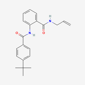 molecular formula C21H24N2O2 B4644112 N-allyl-2-[(4-tert-butylbenzoyl)amino]benzamide 