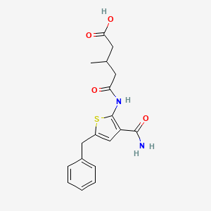 5-{[3-(aminocarbonyl)-5-benzyl-2-thienyl]amino}-3-methyl-5-oxopentanoic acid