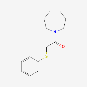 molecular formula C14H19NOS B4644150 1-[(phenylthio)acetyl]azepane 