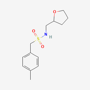 molecular formula C13H19NO3S B4644154 1-(4-methylphenyl)-N-(tetrahydro-2-furanylmethyl)methanesulfonamide 