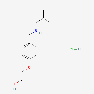 molecular formula C13H22ClNO2 B4644156 2-{4-[(isobutylamino)methyl]phenoxy}ethanol hydrochloride 