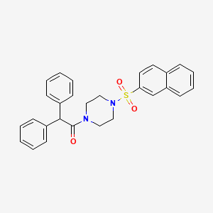 1-(diphenylacetyl)-4-(2-naphthylsulfonyl)piperazine