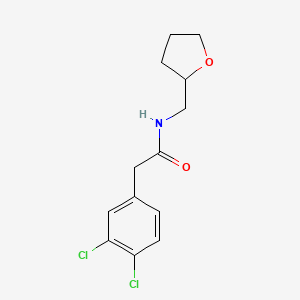molecular formula C13H15Cl2NO2 B4644171 2-(3,4-dichlorophenyl)-N-(tetrahydro-2-furanylmethyl)acetamide 