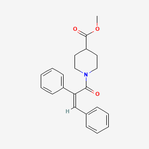 molecular formula C22H23NO3 B4644209 methyl 1-(2,3-diphenylacryloyl)-4-piperidinecarboxylate 