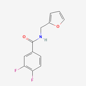 molecular formula C12H9F2NO2 B4644227 3,4-difluoro-N-(2-furylmethyl)benzamide 