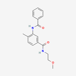 3-(benzoylamino)-N-(2-methoxyethyl)-4-methylbenzamide