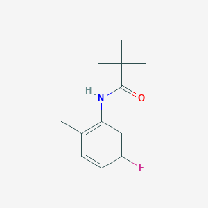 molecular formula C12H16FNO B4644281 N-(5-fluoro-2-methylphenyl)-2,2-dimethylpropanamide 