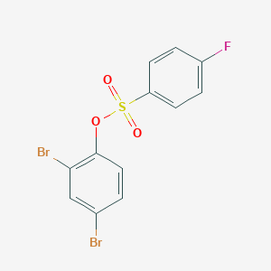2,4-dibromophenyl 4-fluorobenzenesulfonate