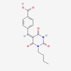 4-[(1-butyl-2,4,6-trioxotetrahydro-5(2H)-pyrimidinylidene)methyl]benzoic acid