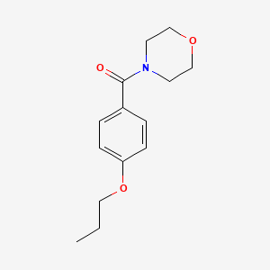 molecular formula C14H19NO3 B4644329 4-(4-propoxybenzoyl)morpholine 
