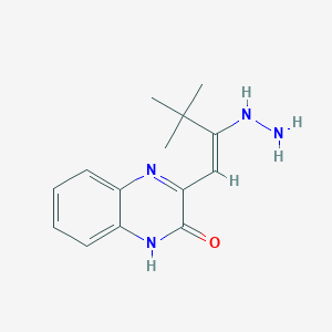 molecular formula C14H18N4O B4644337 3-(2-hydrazono-3,3-dimethylbutylidene)-3,4-dihydro-2(1H)-quinoxalinone 